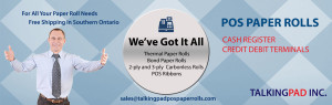 Welcome To Talking Pad POS Paper Rolls